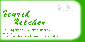 henrik melcher business card